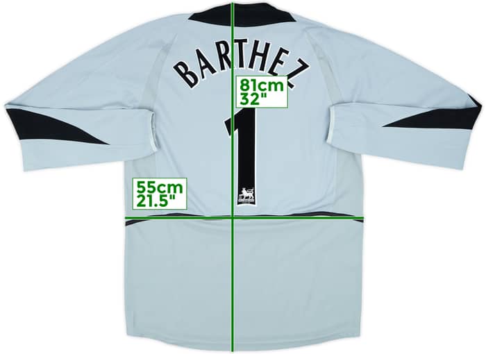 2002-04 Manchester United GK Shirt Barthez #1 - 8/10 - (L)