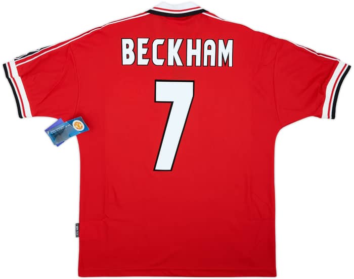 1998-00 Manchester United Home Shirt Beckham #7 (M)