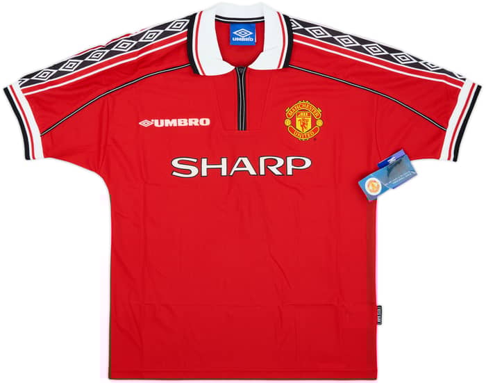 1998-00 Manchester United Home Shirt Beckham #7 (M)