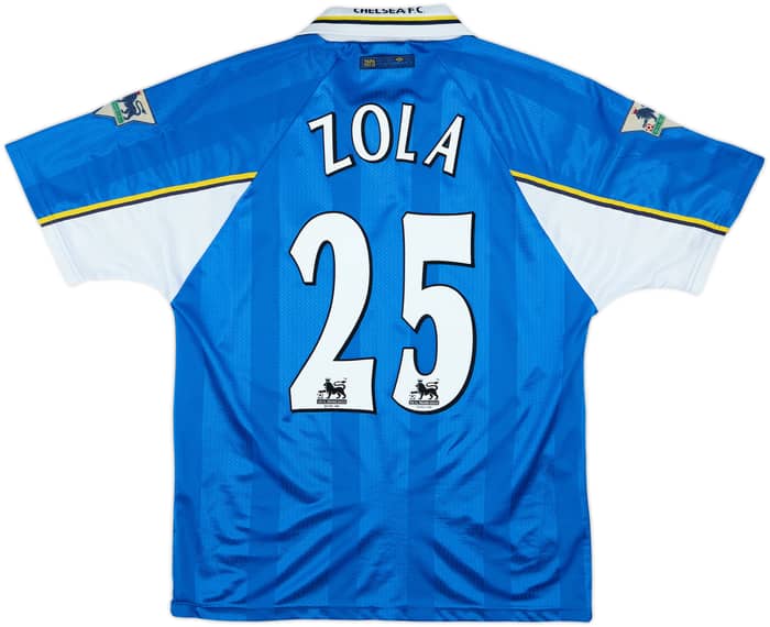 1997-99 Chelsea Camiseta Local Zola #25 - 8/10 - (L)