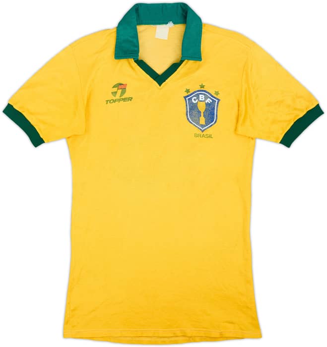 1985-88 Brazil Home Shirt #16 - 6/10 - (S)