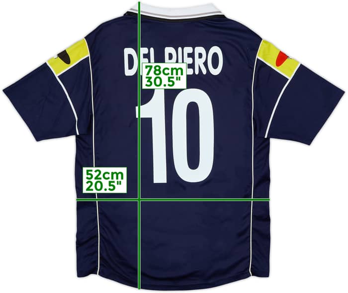 Camiseta de visitante Ciao Web de la Juventus 2000-01 Del Piero #10 - 8/10 - (M)