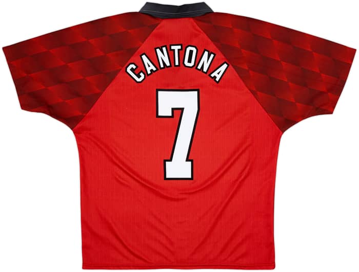 1996-98 Manchester United Home Shirt Cantona #7 - 9/10 - (L)