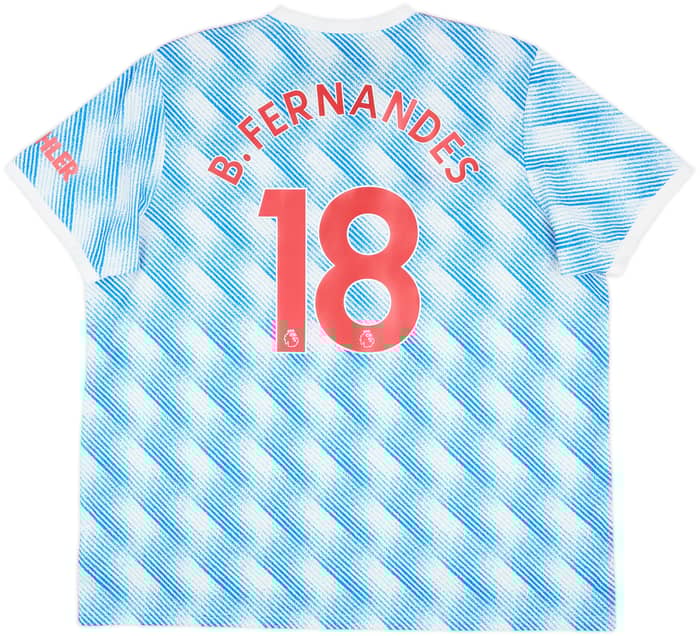 2021-22 Manchester United Away Shirt B.Fernandes #18 - 10/10 - (3XL)