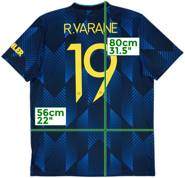 2021-22 Manchester United Third Shirt R.Varane #19 - 10/10 - (L)