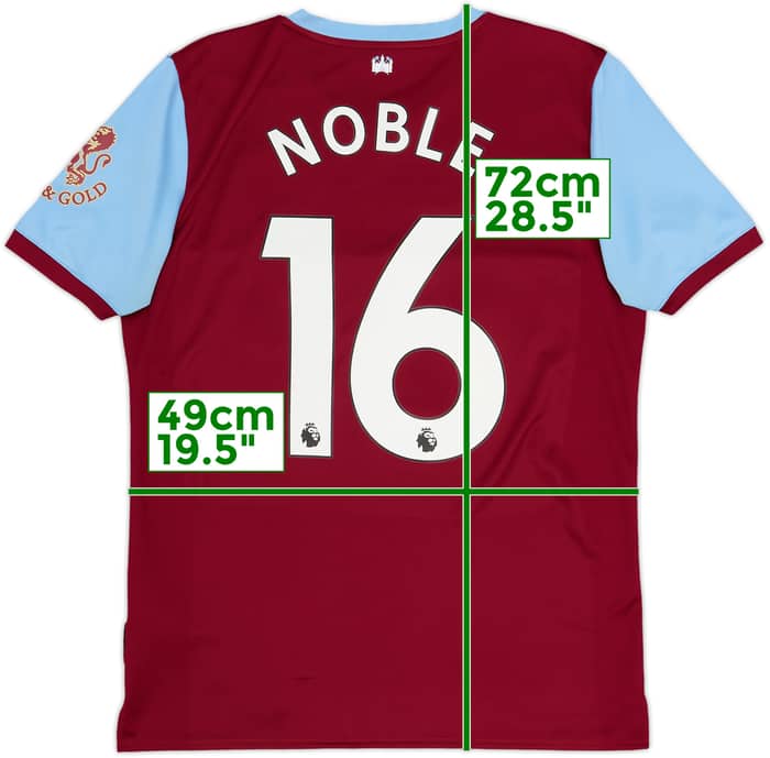 Camiseta de local del West Ham 2019-20 Noble #16 - 9/10 - (M)