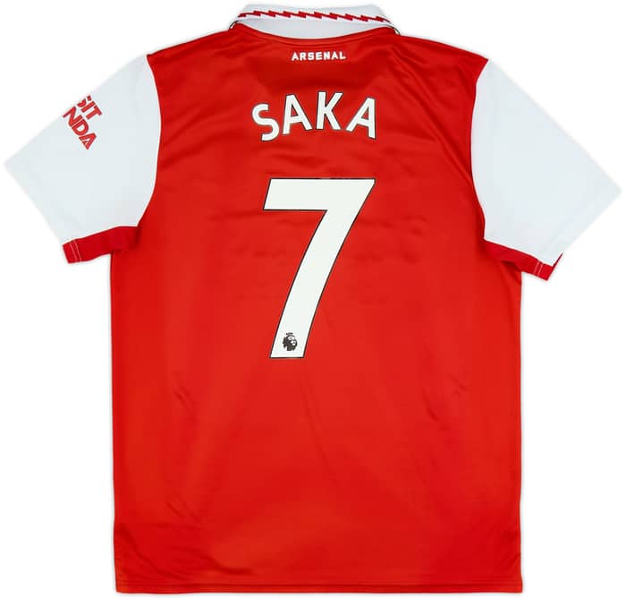 2022-23 Arsenal Home Shirt Saka #7 - 5/10 - (L)