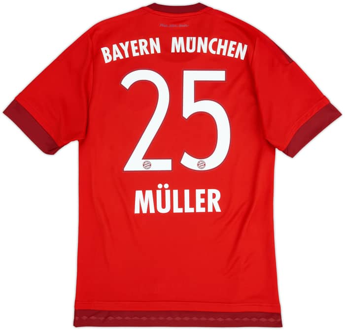 2015-16 Bayern Munich Home Shirt Muller #25 - 9/10 - (S)