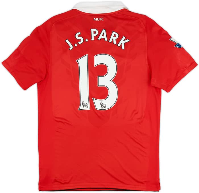 2010-11 Manchester United Home Shirt J.S.Park #13 - 8/10 - (M)