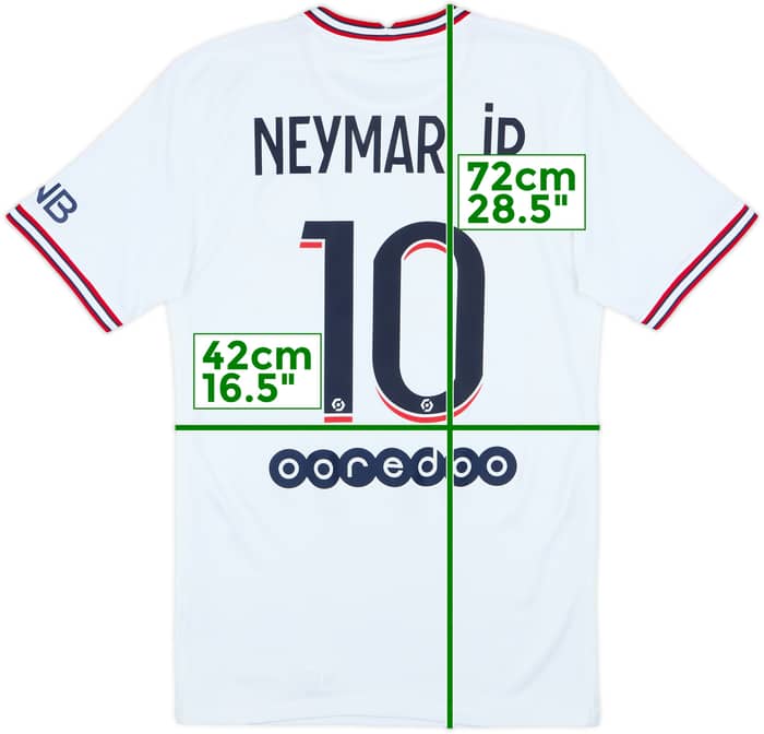 2021-22 Paris Saint-Germain Fourth Shirt Neymar Jr #10 - 7/10 - (XS)