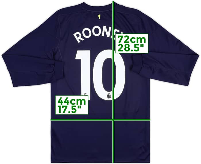 2017-18 Everton Third L/S Shirt Rooney #10 - 10/10 - (S)