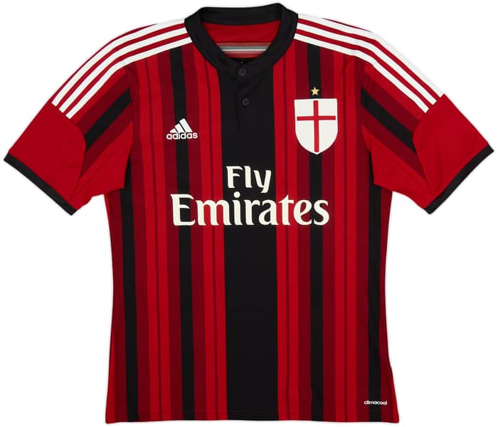 2014-15 AC Milan Home Shirt Balotelli #45 - 6/10 - (M)