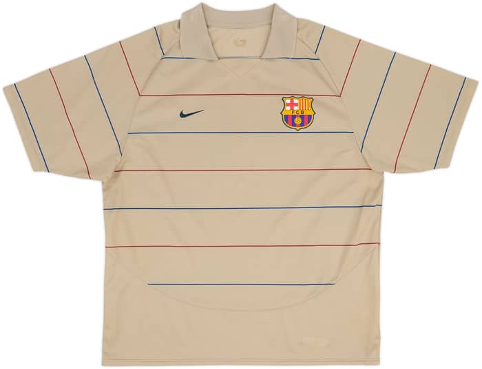 Camiseta básica de visitante del Barcelona 2003-05 Ronaldinho #10 - 8/10 - (XL)