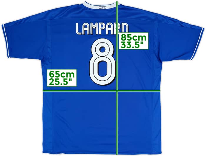 2003-05 Chelsea Home Shirt Lampard #8 - 5/10 - (XXL)
