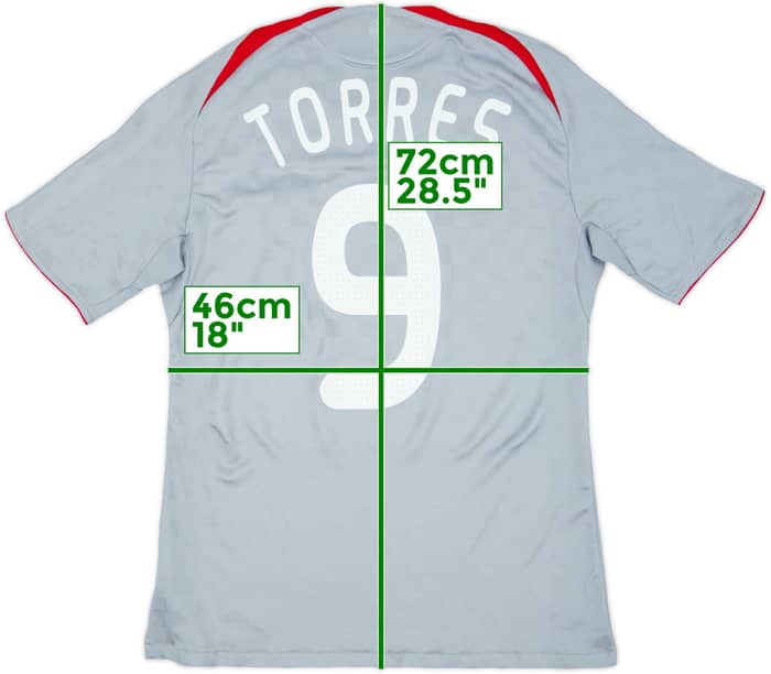 2008-09 Liverpool Away Shirt Torres #9 - 7/10 - (M)