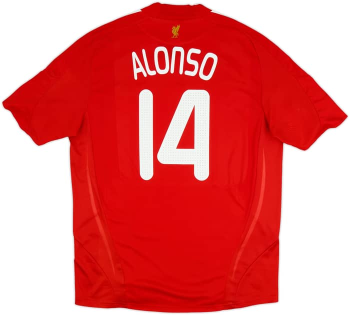 2008-10 Liverpool Home Shirt Alonso #14 - 6/10 - (XXL)