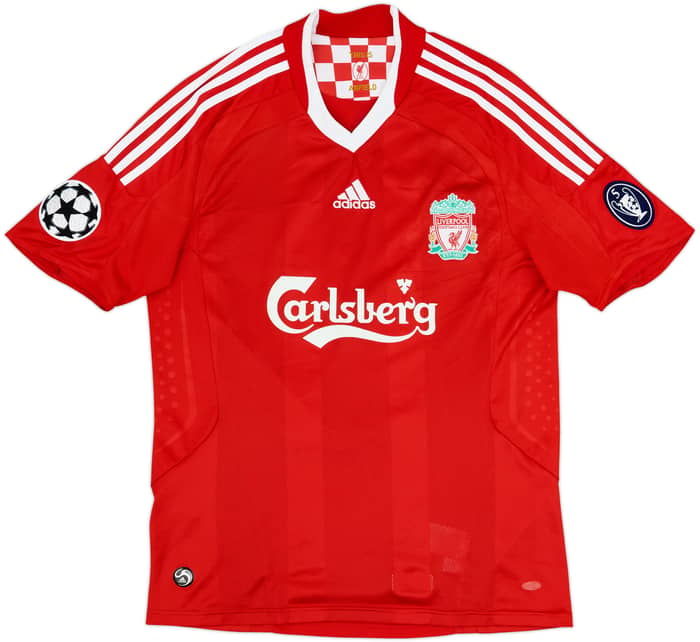2008-10 Liverpool Home Shirt Gerrard #8 - 7/10 - (M)