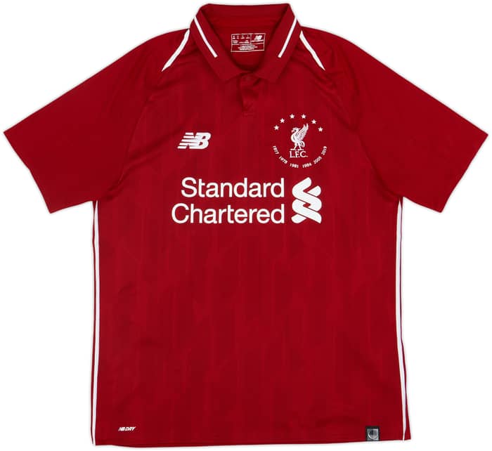 2018-19 Liverpool 'CL Winners' Home Shirt M.Salah #11 - 7/10 - (M)