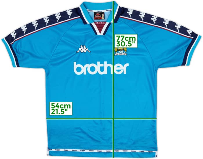 1997-99 Manchester City Home Shirt - 6/10 - (L)