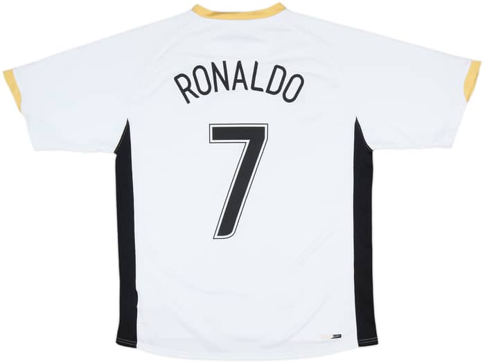 2006-08 Manchester United Camiseta Visitante Ronaldo #7 - 6/10 - (L)