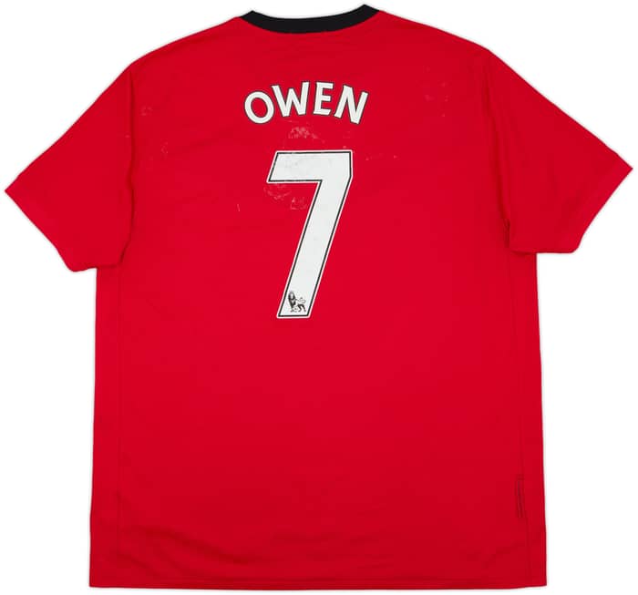 2009-10 Manchester United Home Shirt Owen #7 - 5/10 - (XL)