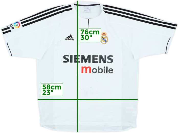 2003-04 Real Madrid Home Shirt - 4/10 - (L)