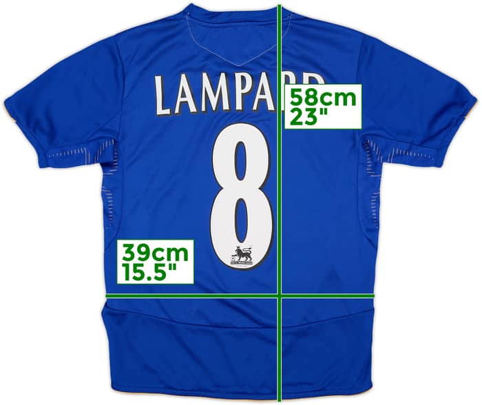 2005-06 Chelsea Centenary Home Shirt Lampard #8 - 8/10 - (M.Boys)