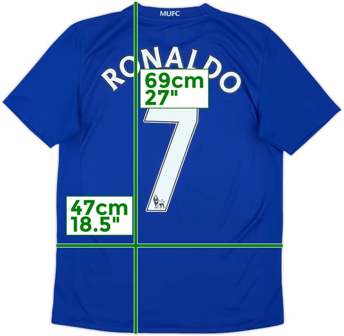 2008-09 Manchester United Third Shirt Ronaldo #7 - 9/10 - (XL.Boys)