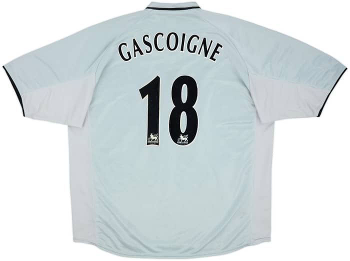 2001-02 Everton Away Shirt Gascoigne #18 - 8/10 - (XL)