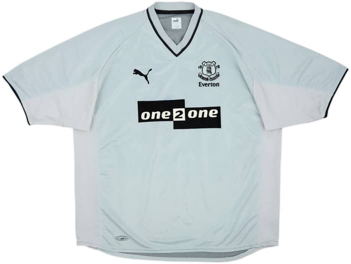 2001-02 Everton Away Shirt Gascoigne #18 - 8/10 - (XL)