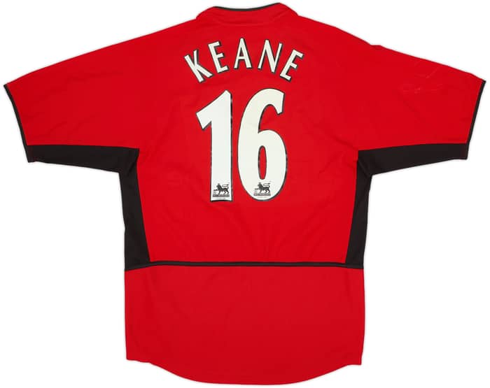 2002-04 Manchester United Home Shirt Keane #16 - 8/10 - (S)