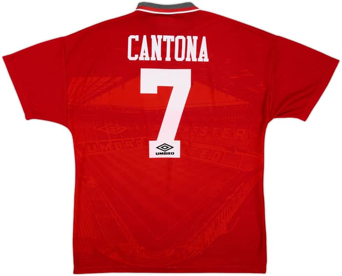 1994-96 Manchester United Home Shirt Cantona #7 - 7/10 - (L)
