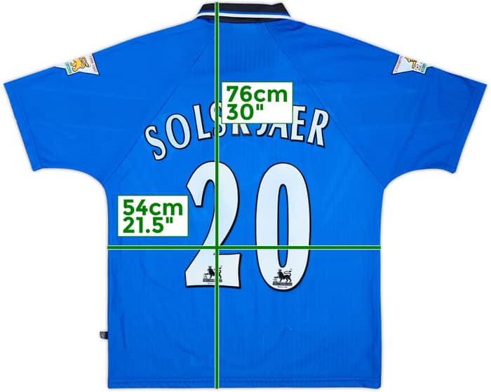 1996-98 Manchester United Third Shirt Solskjaer #20 - 6/10 - (M)