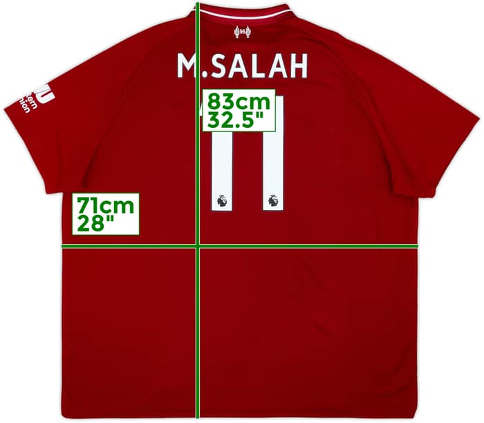 2018-19 Liverpool Camiseta Local M.Salah #11 - 6/10 - (3XL)
