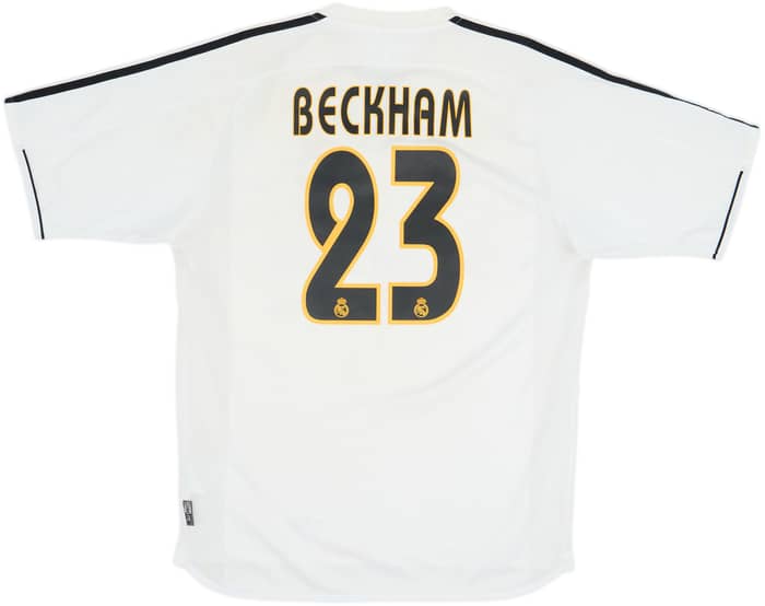 2003-04 Real Madrid Home Shirt Beckham #23 - 7/10 - (M)