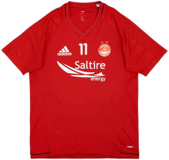 2017-18 Aberdeen adidas Player Issue Training Shirt #11 - 8/10 - (S)