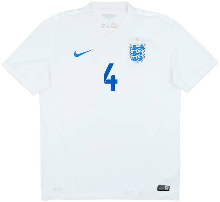 2014-15 England Home Shirt Gerrard #4 - 6/10 - (L)