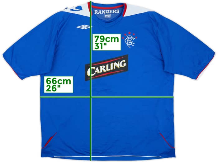 2006-07 Rangers Home Shirt - 5/10 - (3XL)