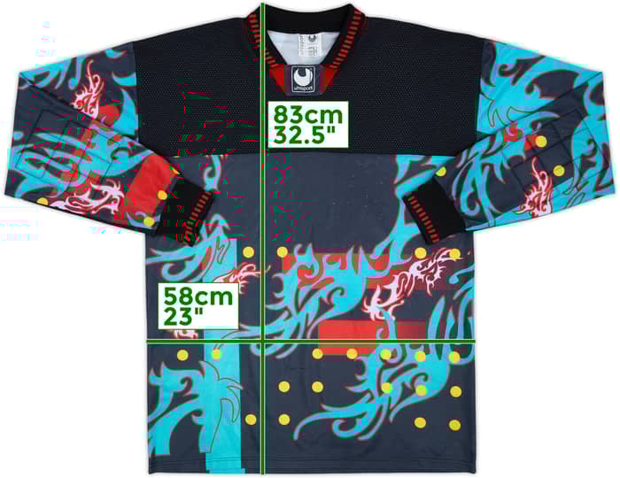 1990s Uhlsport Template GK Shirt #1 - 8/10 - (XL)