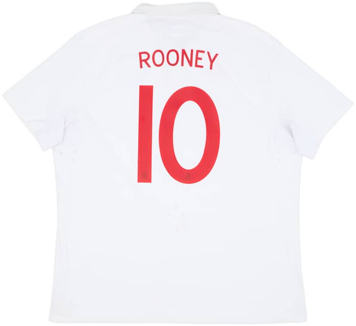 2009-10 England Home Shirt Rooney #10 - 6/10 - (3XL)