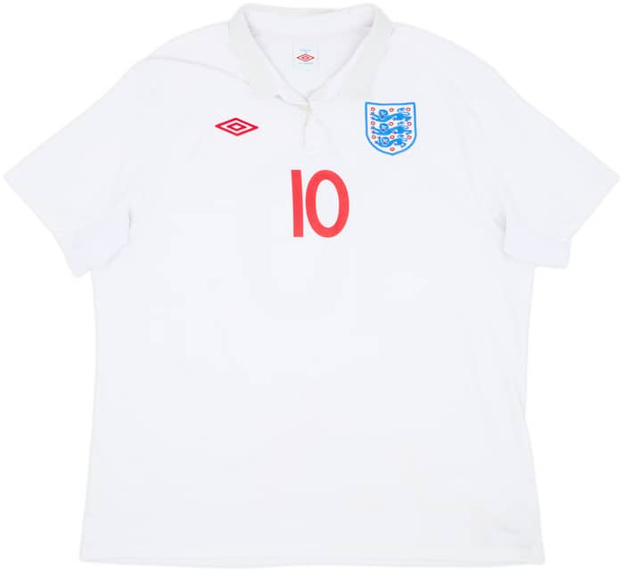 2009-10 England Home Shirt Rooney #10 - 6/10 - (3XL)