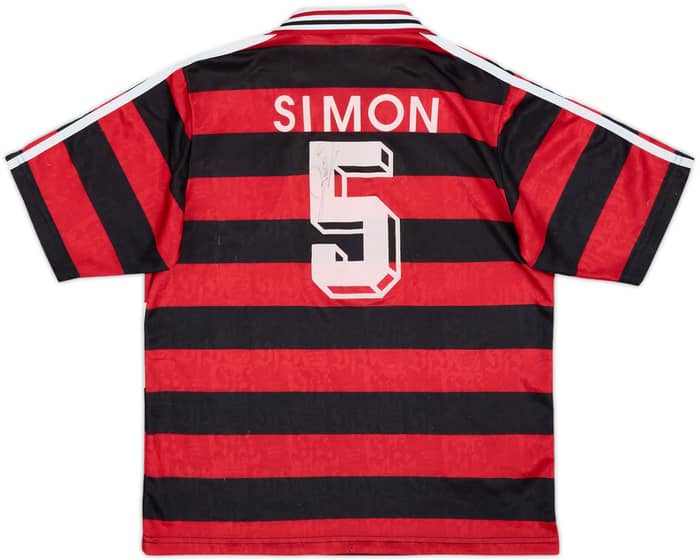 1997-98 Stuttgart Signed Away Shirt Simon #5 - 7/10 - (Y)