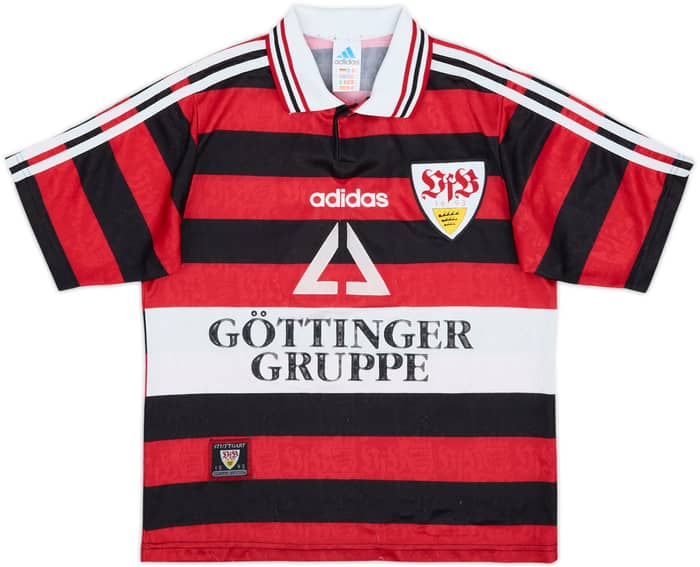 1997-98 Stuttgart Signed Away Shirt Simon #5 - 7/10 - (Y)