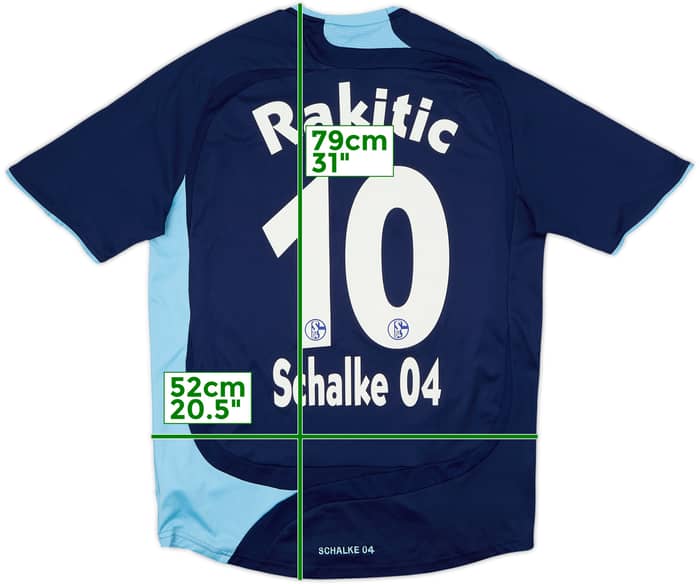 2007-08 Schalke European Home Shirt Rakitic #10 - 4/10 - (M)