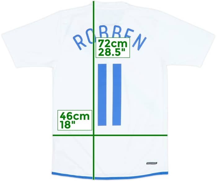 2006-08 Netherlands Away Shirt Robben #11 - 8/10 - (XL.Boys)