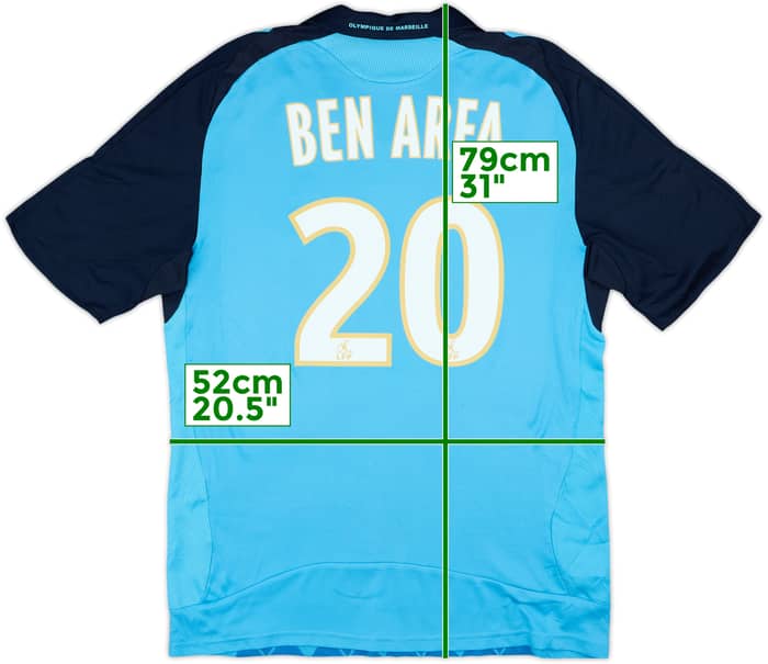 2008-09 Olympique Marseille Away Shirt Ben Arfa #20 - 7/10 - (L)