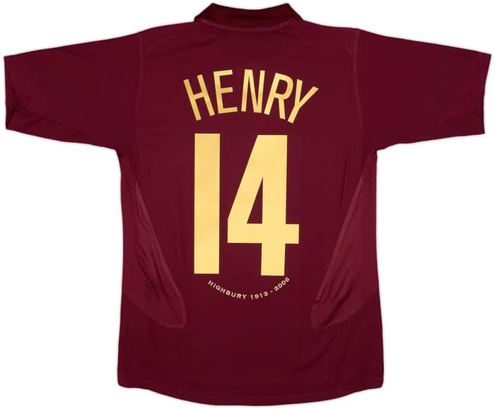 2005-06 Arsenal Home Shirt Henry #14 - 8/10 - (XL.Boys)