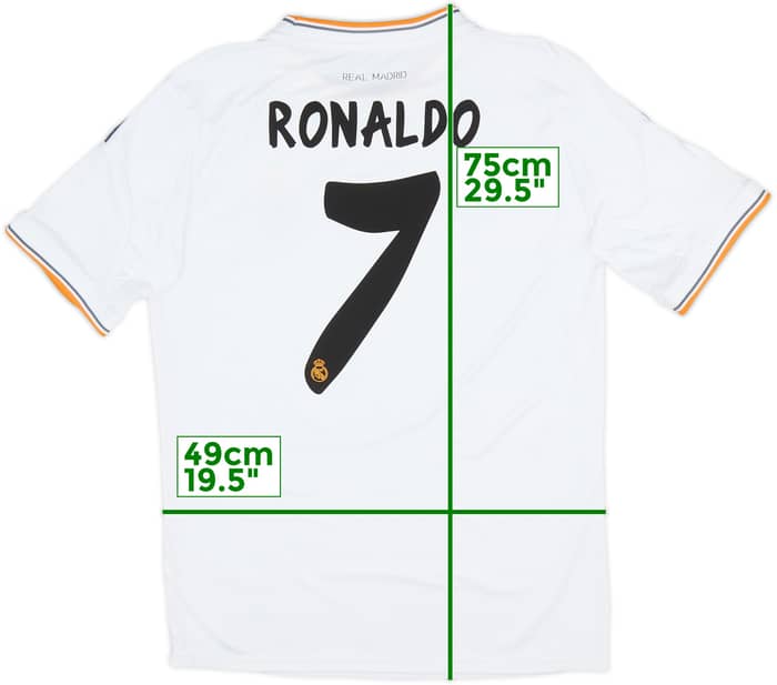 2013-14 Real Madrid Home Shirt Ronaldo #7 - 7/10 - (XL)