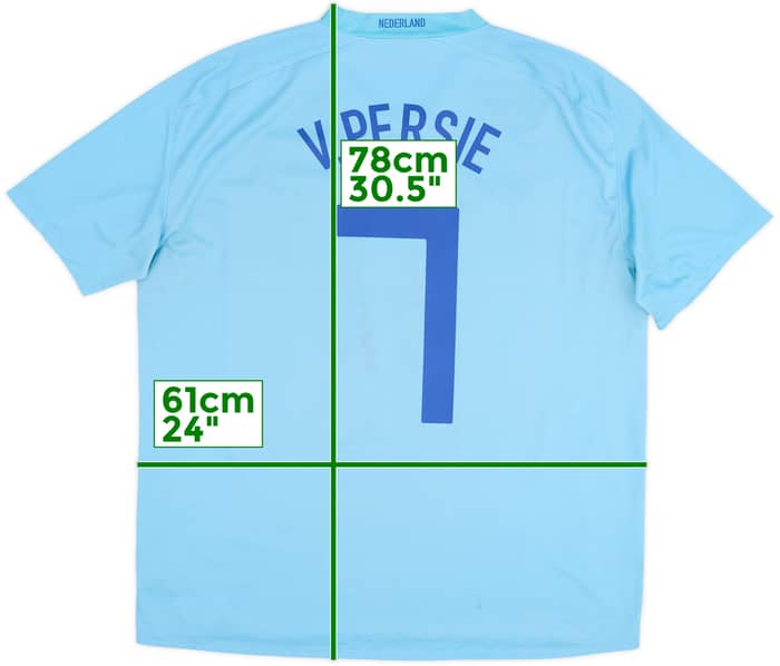 2008-10 Netherlands Away Shirt van Persie #7 - 6/10 - (XL)