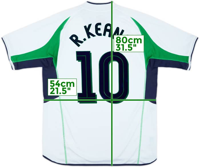 2002-03 Ireland Away Shirt R.Keane #10 - 8/10 - (L)
